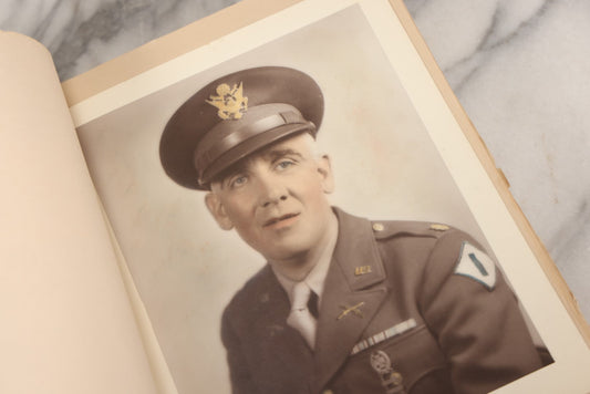 Lot 007 - Extensive Vintage Scrapbook Archive, "Military Records, Mementos & Memories Of Brigadier General John B. Hoar, Jr., Army Of The United States," Containing Photographs, Service Documents, Veterans' Correspondence, Signed Photos & Personal Papers