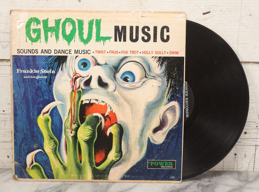 Lot 009 - "Ghoul Music, Sounds And Dance Music," Vintage 33 RPM Halloween Record By Frankie Stein And His Ghouls, Power Records, Synthetic Plastic Co., Newark, New Jersey