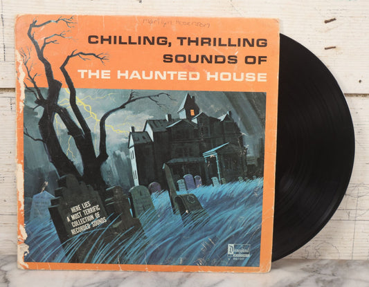 Lot 010 - "Chilling, Thrilling Sounds Of The Haunted House," Vintage 33 RPM Halloween Record, Disneyland Records, Copyright 1964