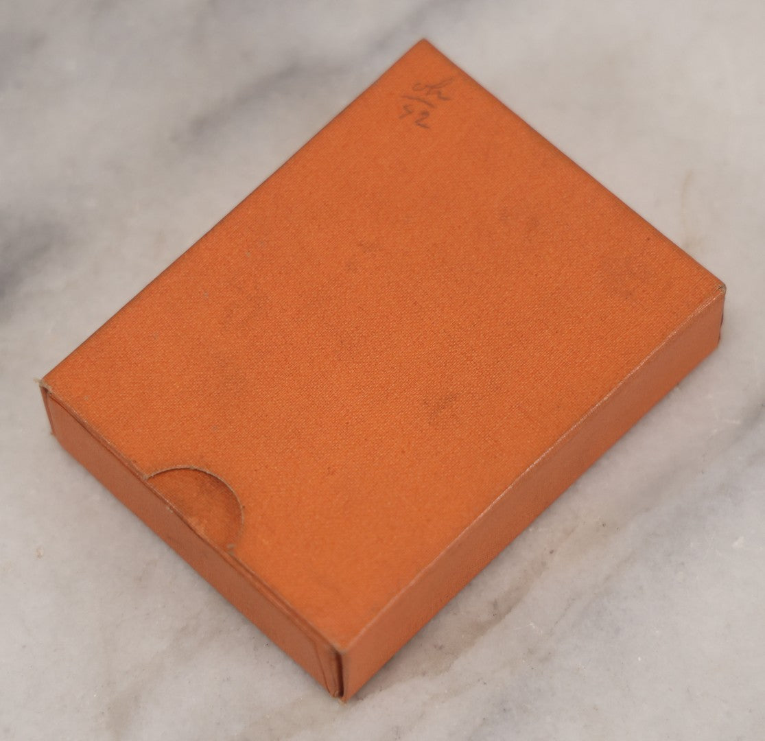 Lot 017 - Antique "Sportsman's Playing Cards" Deck By The Russell & Morgan Printing Co., Cincinnati, With Original Orange Box, 52 Cards Counted, No Jokers, Fish Head Backs