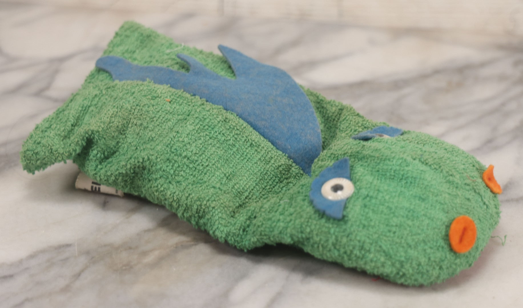 Lot 024 - Vintage Talking Green Mattel Hand Puppet With Working Pull String And Multiple Phrases, Character By Bob Clampett, 1950, Voice Unit U.S. Patent 3,017,187