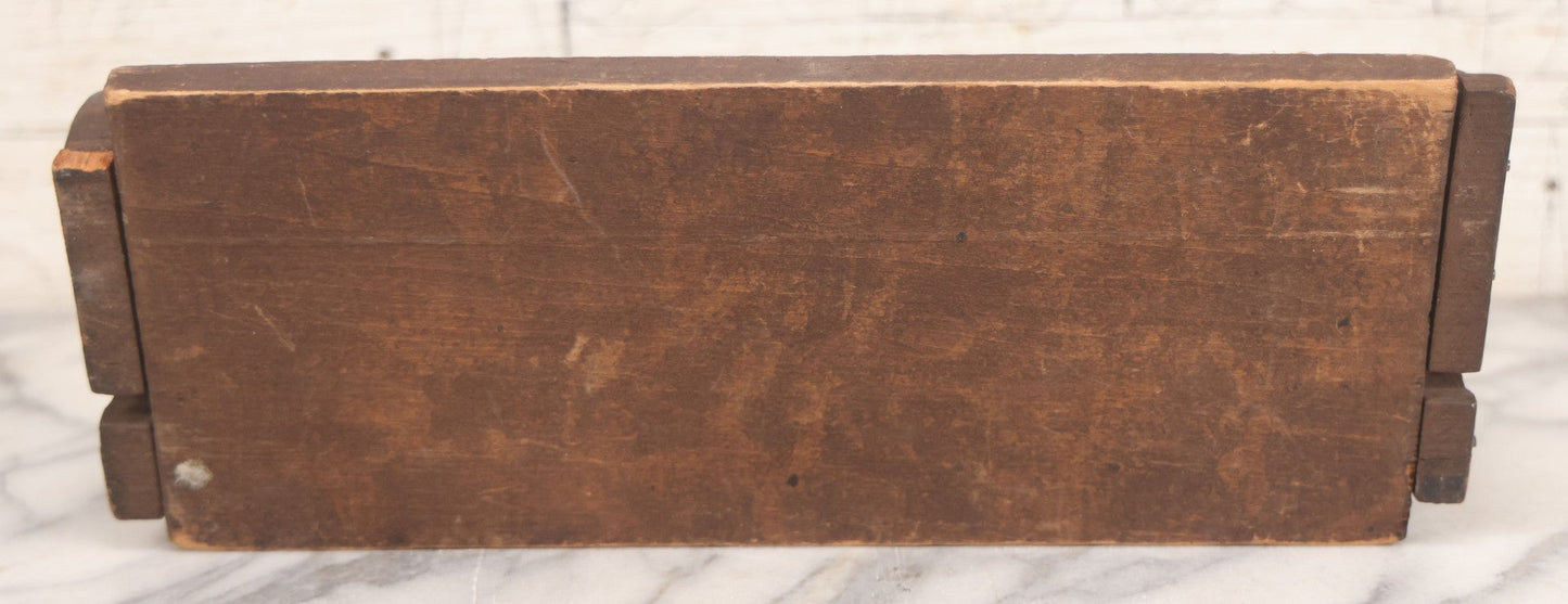 Lot 028 - Vintage Hand-Cut Hand-Painted Folk Art Wooden Bookstand With Smiling Brown Dog