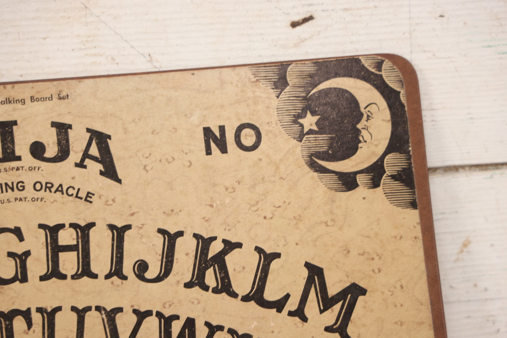 Lot 035 - Vintage Parker Brothers William Fuld "Mystifying Oracle" Ouija Board, Salem, Massachusetts, No Planchette Or Box