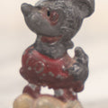 Lot 037 - Vintage Cast Pewter Mickey Mouse Figurine With Hand-Painted Details, 2-1/4" H