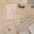 Lot 043 - Discovery Grouping Of 25+ Pieces Of Antique Handwritten Ephemera, Including Letters, Checks & Billheads, With 1846 Letter To Son, Alumni Meeting Program & Nonotuck Silk Co. Billhead