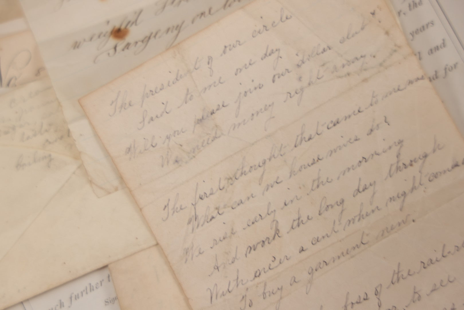 Lot 044 - Discovery Grouping Of 25+ Pieces Of Antique Handwritten & Printed Ephemera, Including Joseph Havey General Contractor Billhead, Quit Claim Document, 1933 Report Cards Of John Armstrong & H.E. Welcher & Co. Billhead For Ladies' Muslin Underwear