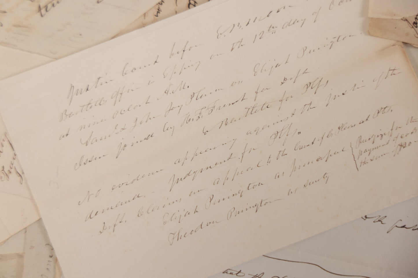 Lot 045 - Discovery Grouping Of 50+ Pieces Of Antique Handwritten & Printed Ephemera, Including Skowhegan House Maine Hotel Ledger Page, Bryan Miner & Reed Wholesale Grocers Billhead, With Checks, Letters & Receipts