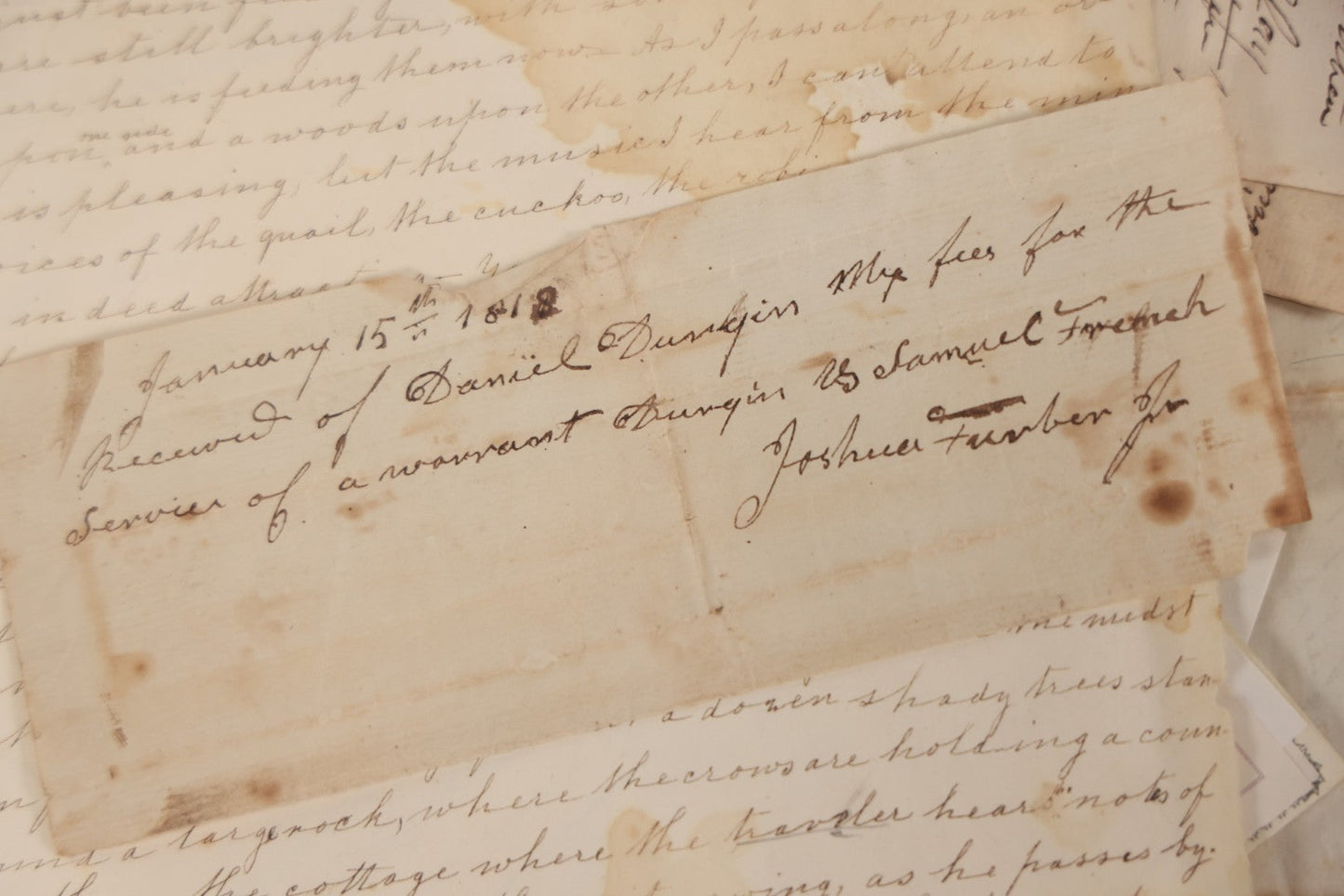 Lot 045 - Discovery Grouping Of 50+ Pieces Of Antique Handwritten & Printed Ephemera, Including Skowhegan House Maine Hotel Ledger Page, Bryan Miner & Reed Wholesale Grocers Billhead, With Checks, Letters & Receipts