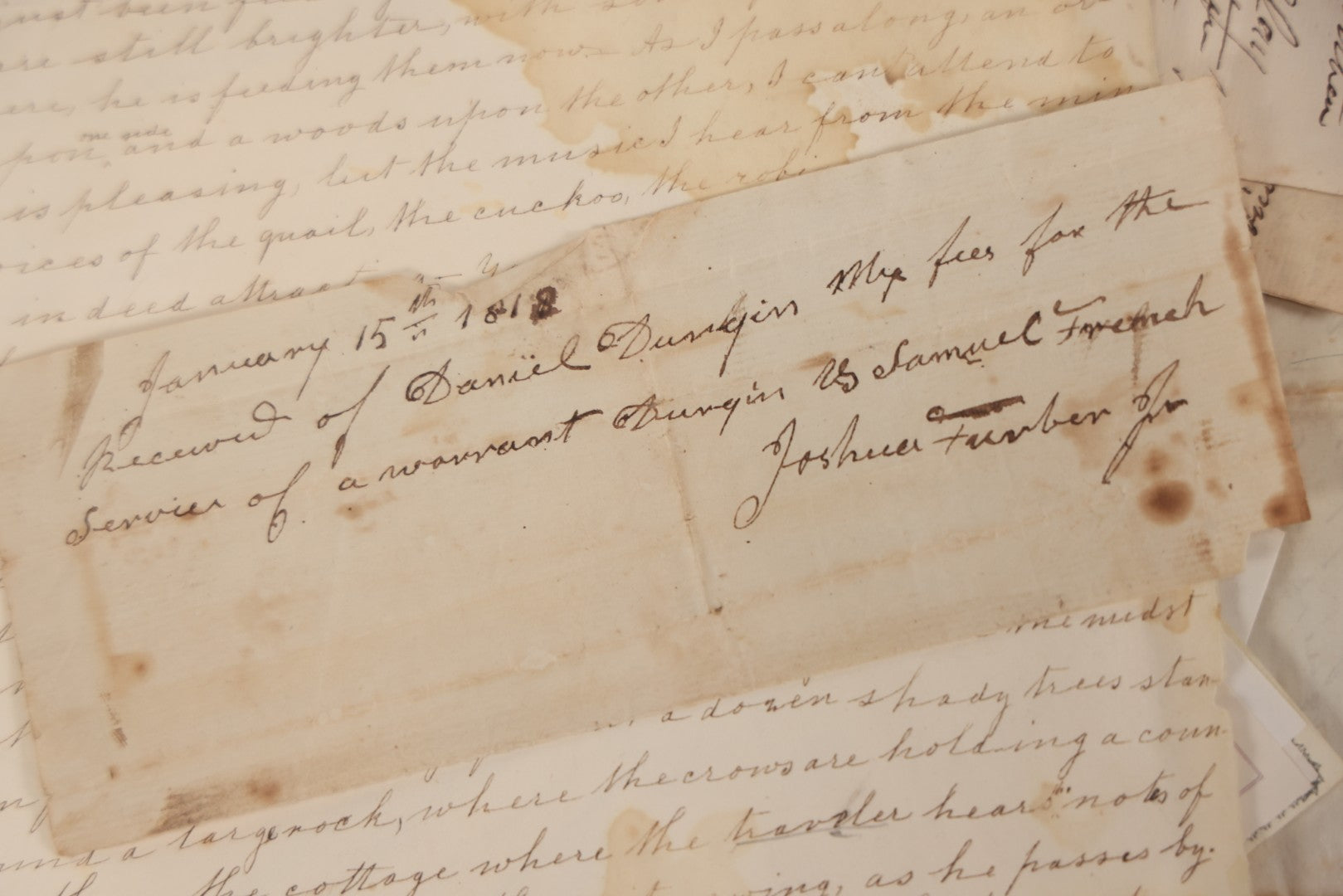 Lot 045 - Discovery Grouping Of 50+ Pieces Of Antique Handwritten & Printed Ephemera, Including Skowhegan House Maine Hotel Ledger Page, Bryan Miner & Reed Wholesale Grocers Billhead, With Checks, Letters & Receipts