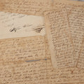 Lot 047 - Grouping Of Four Early Antique Handwritten Documents, Including Bills, Property Transfers & Land Descriptions, Circa 1800, Note Wear, Tears, Losses & Splits