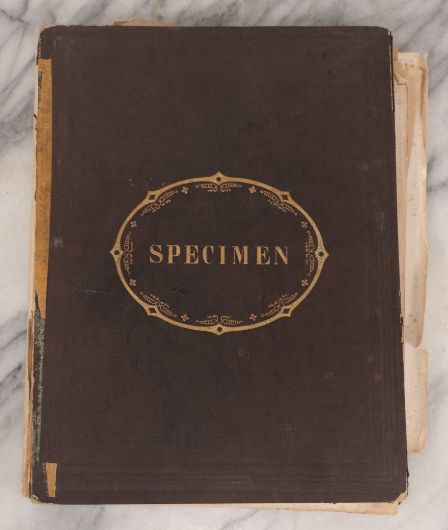 Lot 048 - Antique Salesman's Dummy Subscription Sample Book For "The Southern Rebellion," With Gilded "Specimen" Cover, Dozens Of Engravings By H. Wright Smith, Mostly Of Civil War Military Leaders, Subscriber Ledger