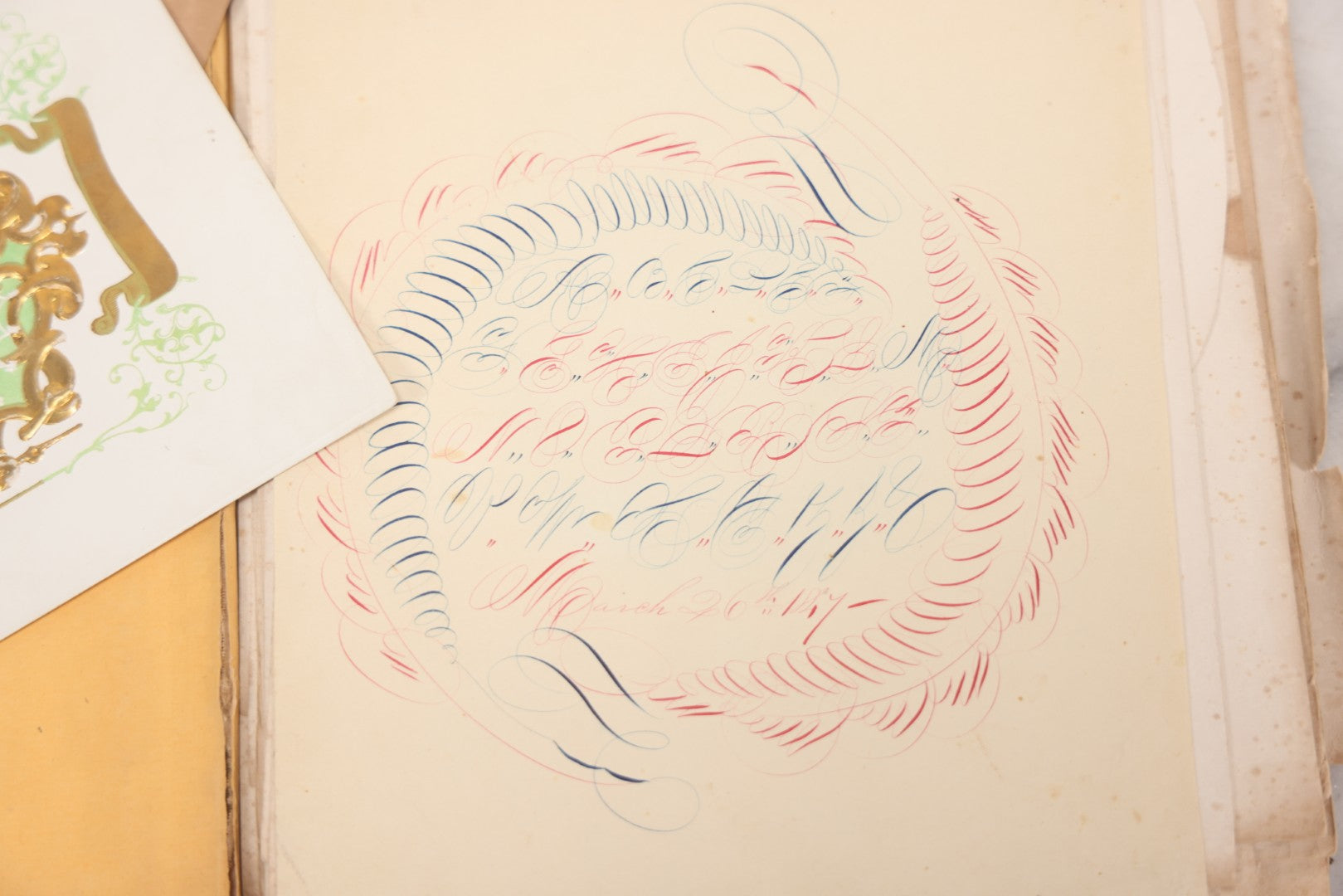 Lot 048 - Antique Salesman's Dummy Subscription Sample Book For "The Southern Rebellion," With Gilded "Specimen" Cover, Dozens Of Engravings By H. Wright Smith, Mostly Of Civil War Military Leaders, Subscriber Ledger