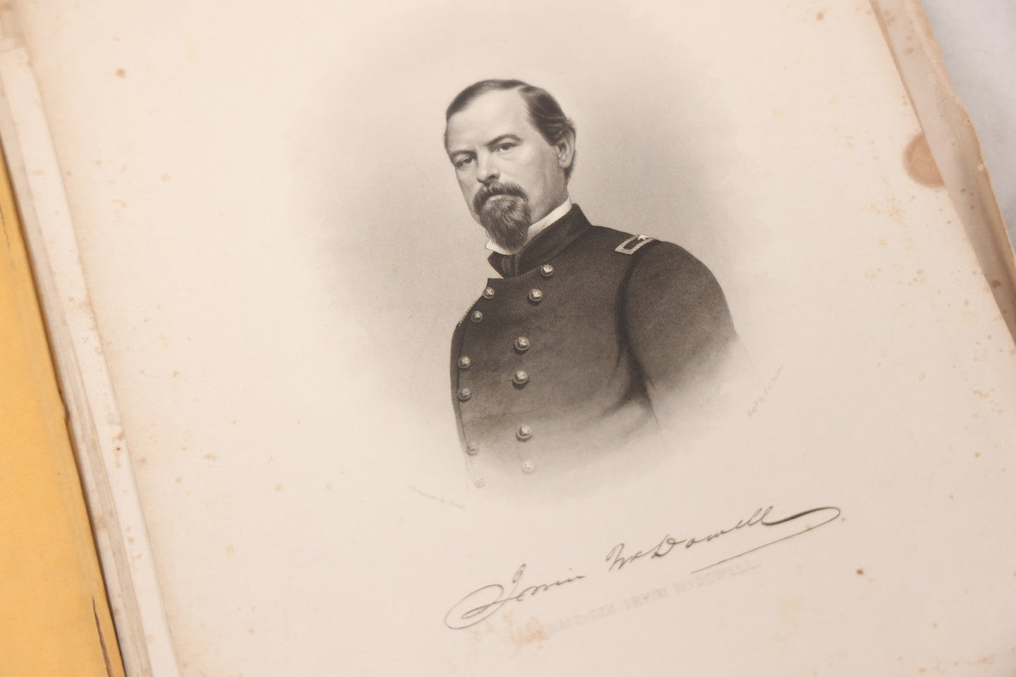 Lot 048 - Antique Salesman's Dummy Subscription Sample Book For "The Southern Rebellion," With Gilded "Specimen" Cover, Dozens Of Engravings By H. Wright Smith, Mostly Of Civil War Military Leaders, Subscriber Ledger