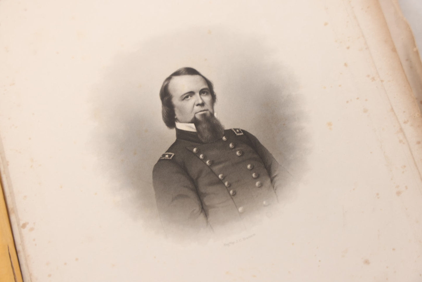 Lot 048 - Antique Salesman's Dummy Subscription Sample Book For "The Southern Rebellion," With Gilded "Specimen" Cover, Dozens Of Engravings By H. Wright Smith, Mostly Of Civil War Military Leaders, Subscriber Ledger