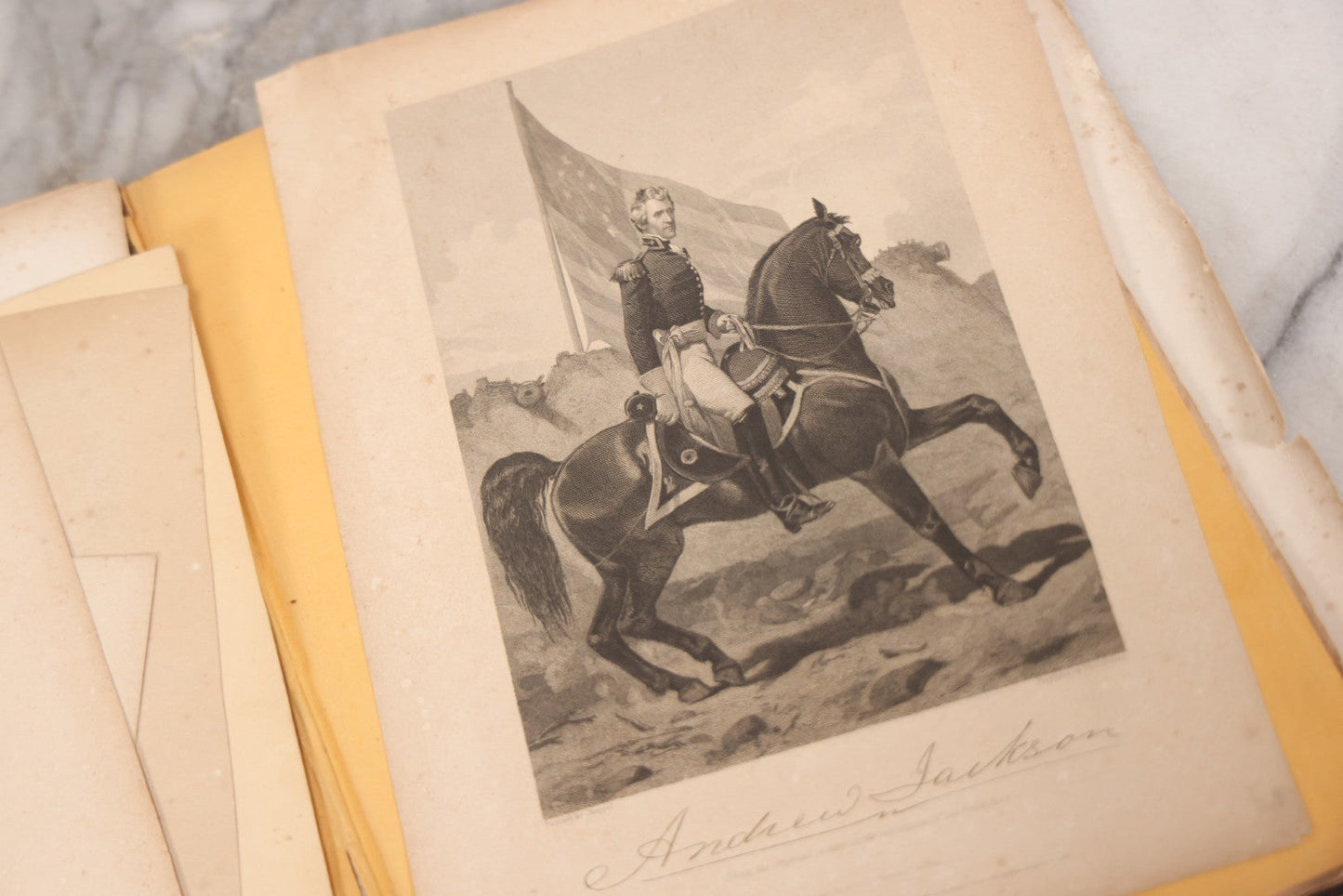 Lot 048 - Antique Salesman's Dummy Subscription Sample Book For "The Southern Rebellion," With Gilded "Specimen" Cover, Dozens Of Engravings By H. Wright Smith, Mostly Of Civil War Military Leaders, Subscriber Ledger