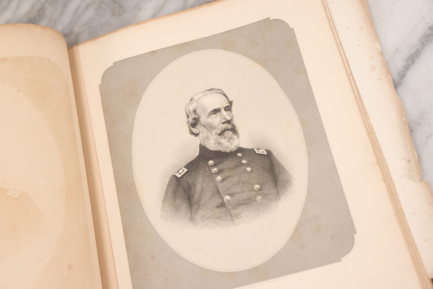 Lot 048 - Antique Salesman's Dummy Subscription Sample Book For "The Southern Rebellion," With Gilded "Specimen" Cover, Dozens Of Engravings By H. Wright Smith, Mostly Of Civil War Military Leaders, Subscriber Ledger