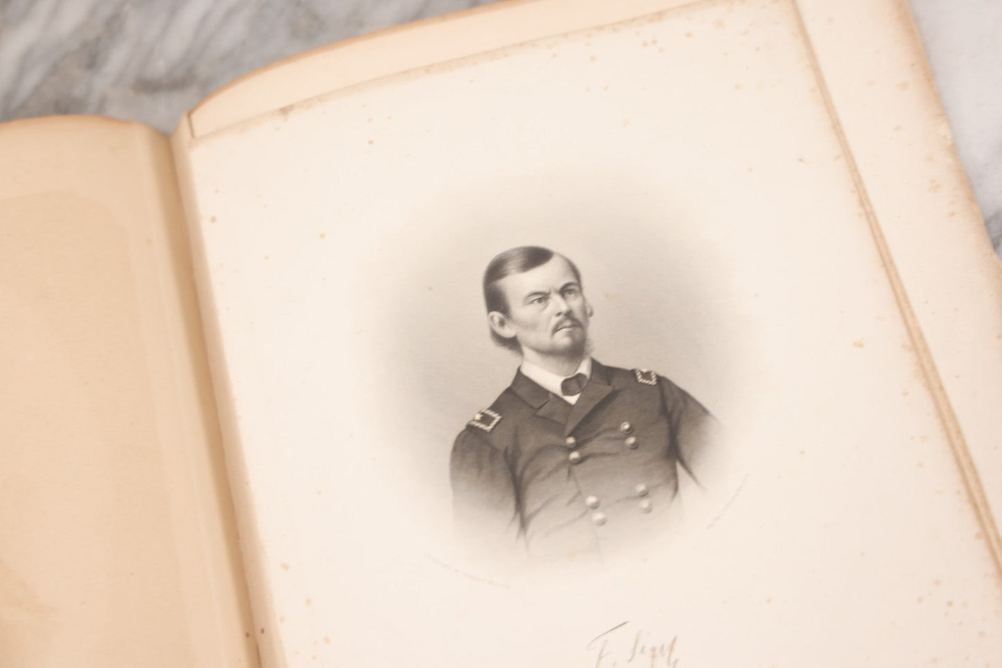 Lot 048 - Antique Salesman's Dummy Subscription Sample Book For "The Southern Rebellion," With Gilded "Specimen" Cover, Dozens Of Engravings By H. Wright Smith, Mostly Of Civil War Military Leaders, Subscriber Ledger