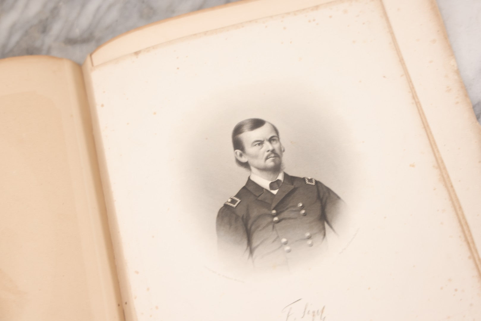 Lot 048 - Antique Salesman's Dummy Subscription Sample Book For "The Southern Rebellion," With Gilded "Specimen" Cover, Dozens Of Engravings By H. Wright Smith, Mostly Of Civil War Military Leaders, Subscriber Ledger