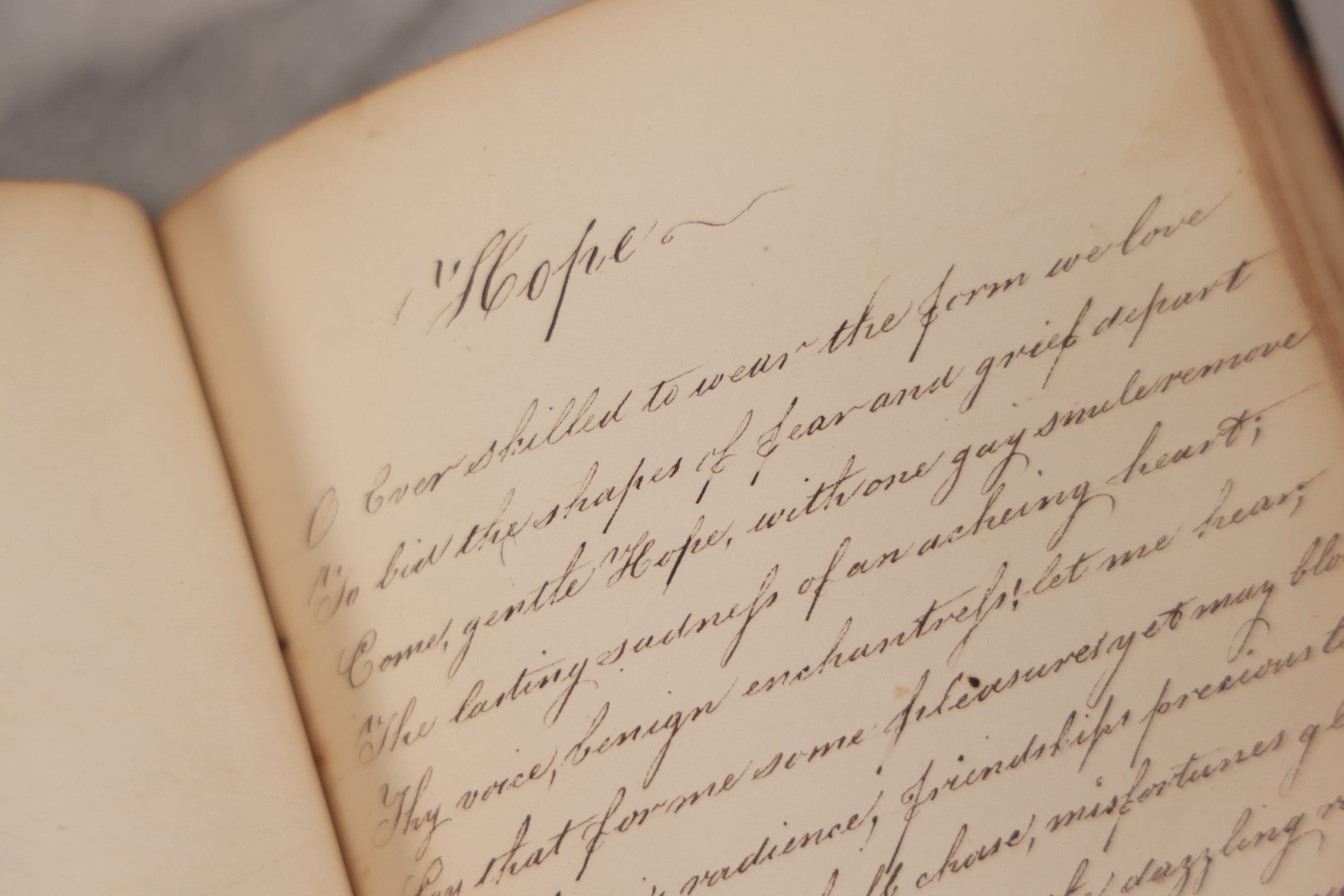 Lot 050 - Antique Victorian Autograph Album Of Elizabeth P. Whittridge, Containing Dozens Of Handwritten Greetings, Poems & Reminiscences, Dated 1832–1840s Beverly & Charlestown, Massachusetts, With Partial Gilded Leather Name Label