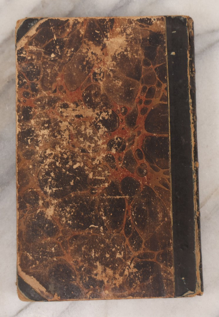 Lot 050 - Antique Victorian Autograph Album Of Elizabeth P. Whittridge, Containing Dozens Of Handwritten Greetings, Poems & Reminiscences, Dated 1832–1840s Beverly & Charlestown, Massachusetts, With Partial Gilded Leather Name Label