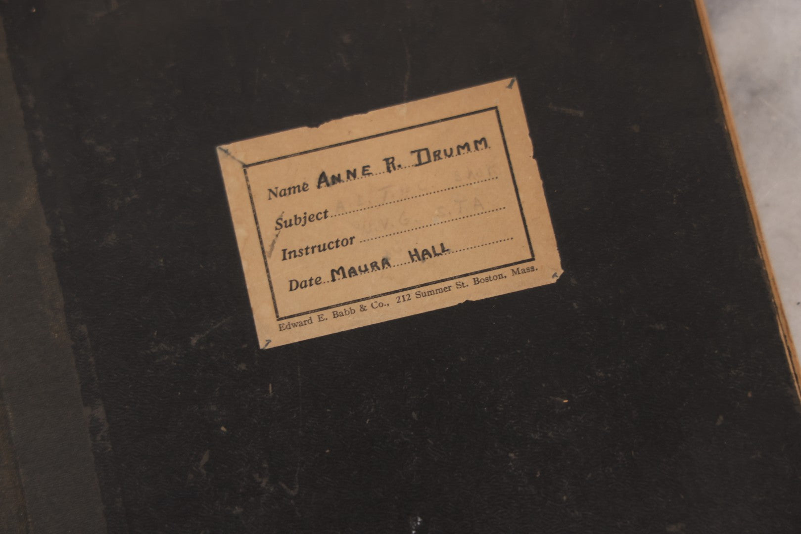Lot 054 - Pair Of Antique Student's Handwritten Notebooks On Medieval History And American Literature, Circa 1915–1925, Including One Dated 1919 Belonging To Anne R. Drumm And Another To Francis [Illegible Surname]