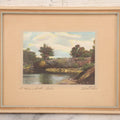 Lot 062 - Antique Framed Hand-Colored Photo, "A Muskoka Lake," Artist Signed, Thatcher Studio Label On Verso, Bracebridge, Muskoka, 7" x 5-3/4"