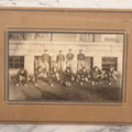 Lot 065 - Vintage Paper Framed Glossy Black And White Photo Of North Dakota State College Football Team, 1937, Featuring Jack Stevens