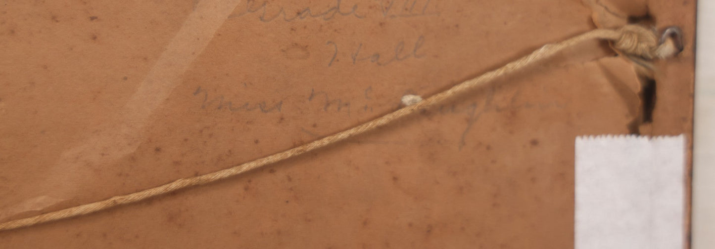 Lot 066 - Antique Eighth Grade 1921 Class Photo In Frame, George Pinkham Institute, With Latin Motto "Non Nobis Sed Aliis" ("Not For Ourselves, But For Others"), 18-3/4" x 8-3/4"
