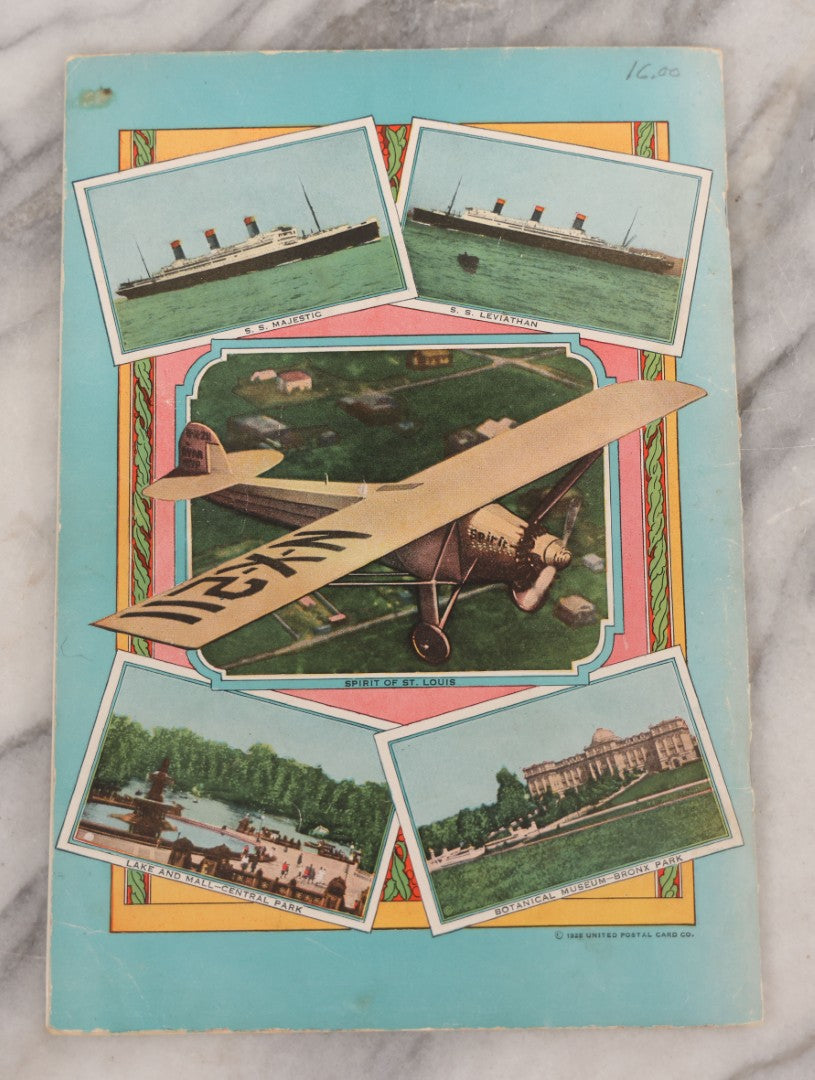 Lot 069 - Vintage "New York City Of Marvels" Tourism Booklet, With Photographs And Descriptions Showcasing 50+ Buildings And Attractions Of New York City, Published By United Postal Card Co., Brooklyn, 1929