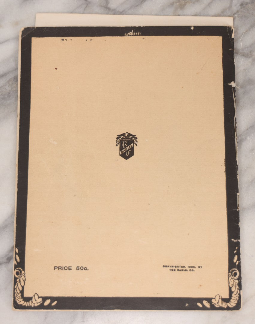 Lot 070 - Antique "San Francisco Official Memorial Souvenir 1906" Booklet With Photographs And Commemoration Of Disaster, Including Fold-Out Panorama Poster Of The City Before And After The Earthquake And Fire, Published By The Radial Co.