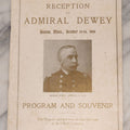 Lot 071 - "Reception To Admiral Dewey," Antique Ephemera Booklet, Boston, Massachusetts, October 13–14, 1899, Official Program And Souvenir From The Reception Committee