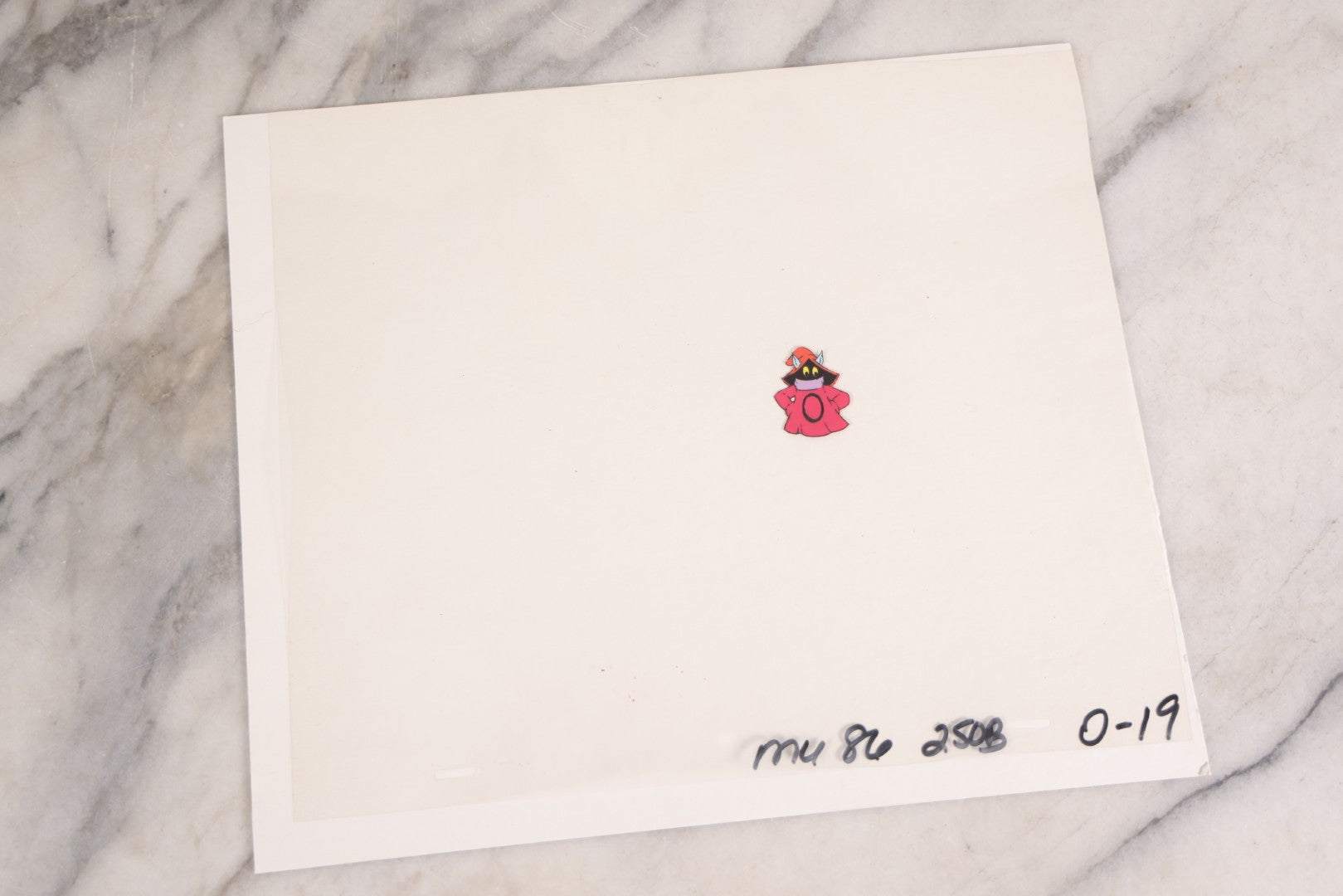 Lot 079 - Grouping Of Five Original Reverse-Painted Production Character Animation Cels On Celluloid From 1983 Cartoon "He-Man And The Masters Of The Universe," He-Man (2), Orko (2), And Teela (1)