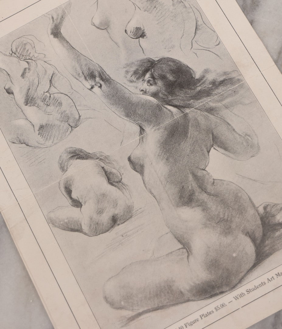 Lot 085 - Grouping Of Four Antique Ephemera Items Including "The Lockwood Art School" Newsletter, Kalamazoo, Michigan, A Bookseller's Breviary Booklet, Cream Of Wheat Advertisement, And "Bliss Native Herbs" 1916 Almanac