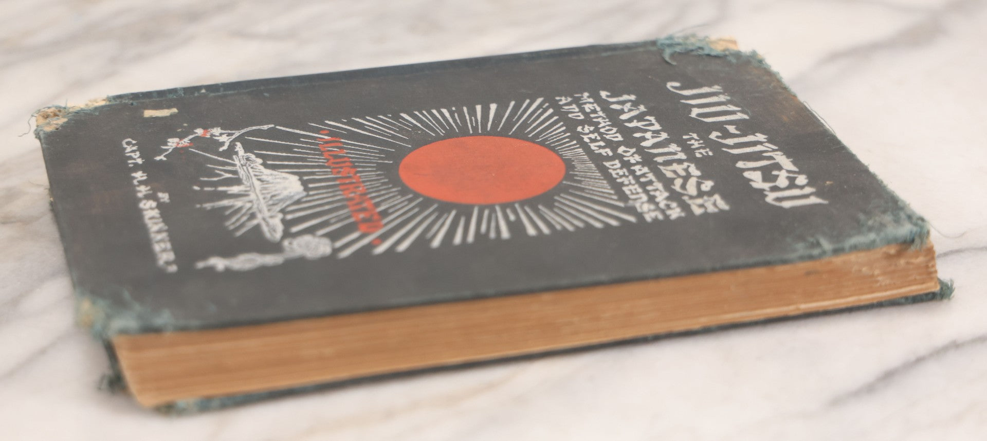 Lot 106 - "Jiu-Jitsu And Japanese Method Of Attack And Self Defense" Antique Illustrated Martial Arts Instruction Book By Captain H.H. Skinner, With Many Photograph Plates Demonstrating Positions, Note Poor Condition