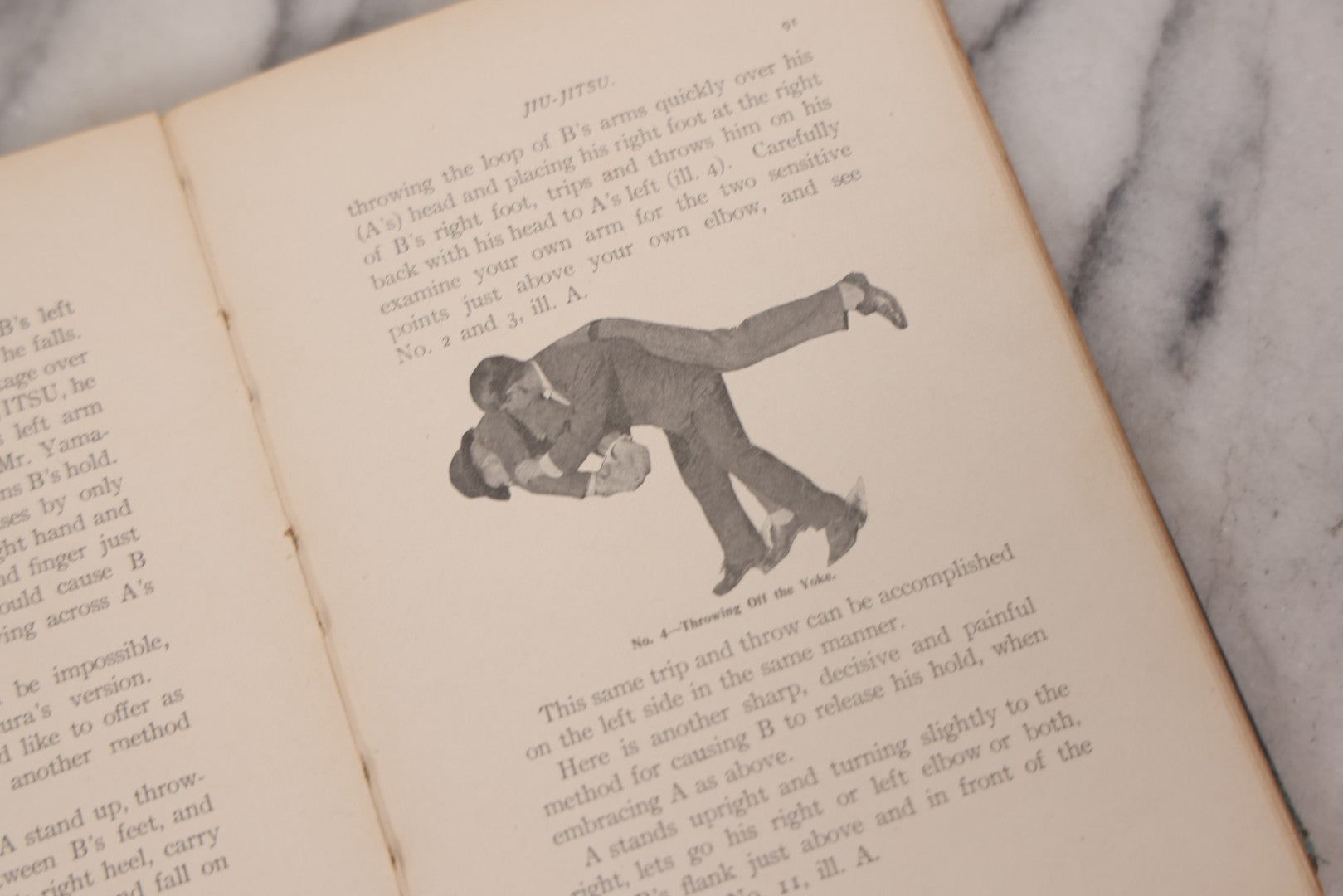 Lot 106 - "Jiu-Jitsu And Japanese Method Of Attack And Self Defense" Antique Illustrated Martial Arts Instruction Book By Captain H.H. Skinner, With Many Photograph Plates Demonstrating Positions, Note Poor Condition
