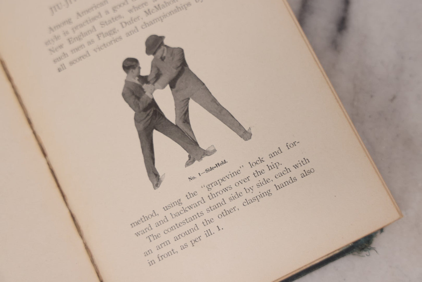 Lot 106 - "Jiu-Jitsu And Japanese Method Of Attack And Self Defense" Antique Illustrated Martial Arts Instruction Book By Captain H.H. Skinner, With Many Photograph Plates Demonstrating Positions, Note Poor Condition