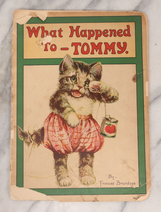 Lot 144 - "What Happened To Tommy," Antique Illustrated Children's Booklet By Frances Brundage, Published By Stecher Lithographic Co., Rochester, New York, 1921