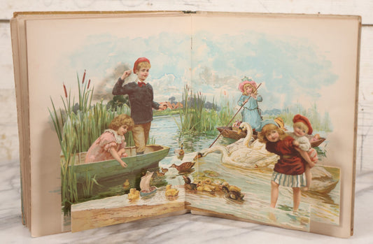 Lot 146 - "The Pets' Panorama," Antique Children's Pop-Up Book, Published By Ernest Nister, London, And E.P. Dutton & Co., New York, Printed In Bavaria, Circa 1895
