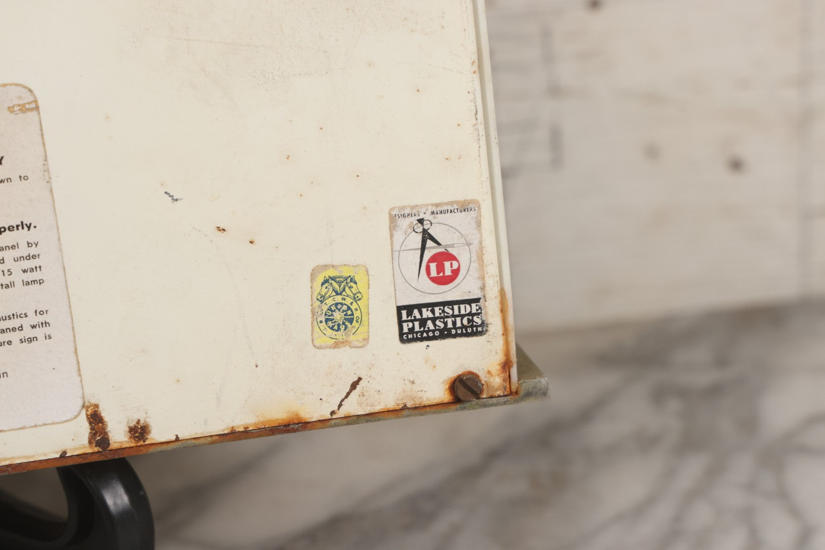 Lot 012 - Vintage 1957 Miller Brewing Co. Light Up Bar Back Advertising Clock With Fluorescent Lamp, "Enjoy Yourself, It's Later Than You Think," Missing Miller Badge