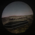 Lot 032 - Antique Hand Colored Odd Fellows I.O.O.F. Magic Lantern Glass Slide With Wood Holder, No. 16 The Coffin, Manufactured By The Henderson-Ames Co., Kalamazoo, Michigan