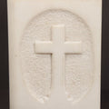 Lot 040 - Antique Carved Marble Book-Form Bible With Cross Motif, Funerary Or Devotional Token, Likely Gravestone Carver's Sample Or Memorial Keepsake, Circa Late 19th To Early 20th Century
