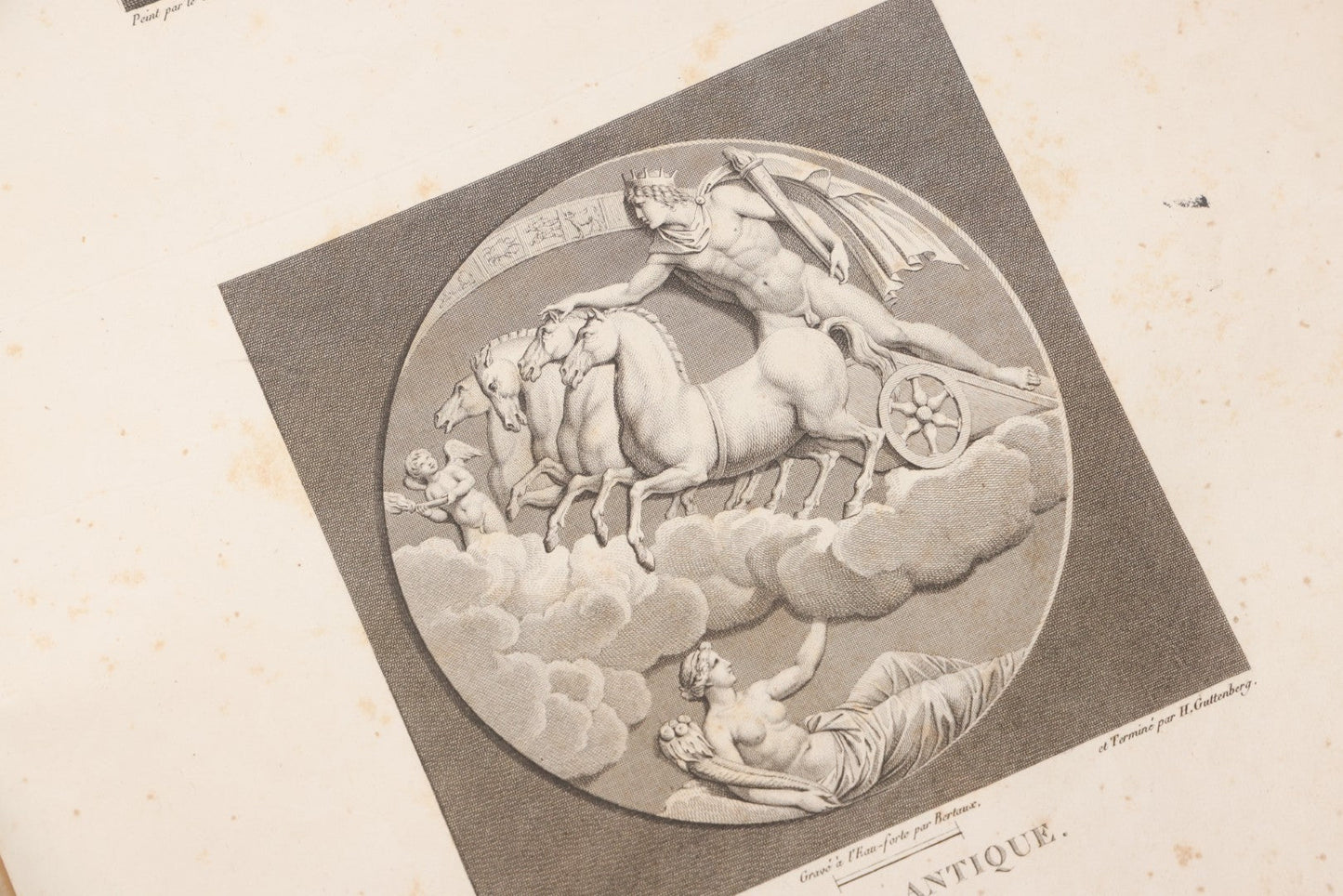 Lot 043 - Antique Oversized Art Book “Tableaux, Statues, Bas-Reliefs Et Camées De La Galerie De Florence Et Du Palais Pitti” (Paintings, Statues, Bas-Reliefs And Cameos From The Gallery Of Florence And The Pitti Palace), Published By Lacombe, Paris, 1789