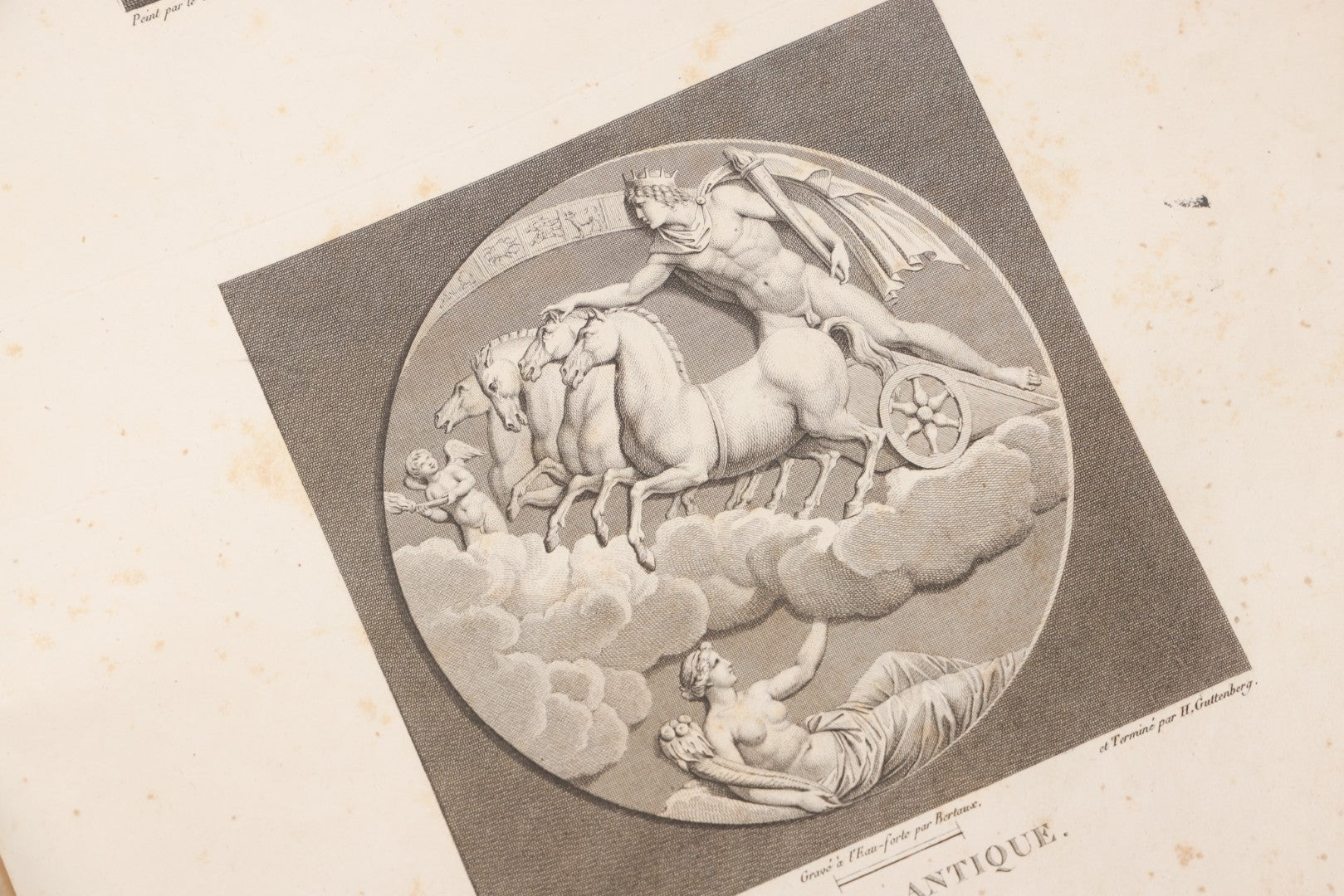 Lot 043 - Antique Oversized Art Book “Tableaux, Statues, Bas-Reliefs Et Camées De La Galerie De Florence Et Du Palais Pitti” (Paintings, Statues, Bas-Reliefs And Cameos From The Gallery Of Florence And The Pitti Palace), Published By Lacombe, Paris, 1789