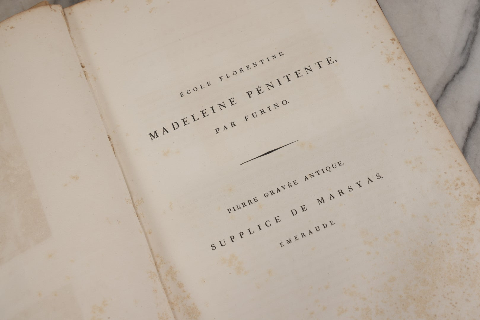 Lot 043 - Antique Oversized Art Book “Tableaux, Statues, Bas-Reliefs Et Camées De La Galerie De Florence Et Du Palais Pitti” (Paintings, Statues, Bas-Reliefs And Cameos From The Gallery Of Florence And The Pitti Palace), Published By Lacombe, Paris, 1789