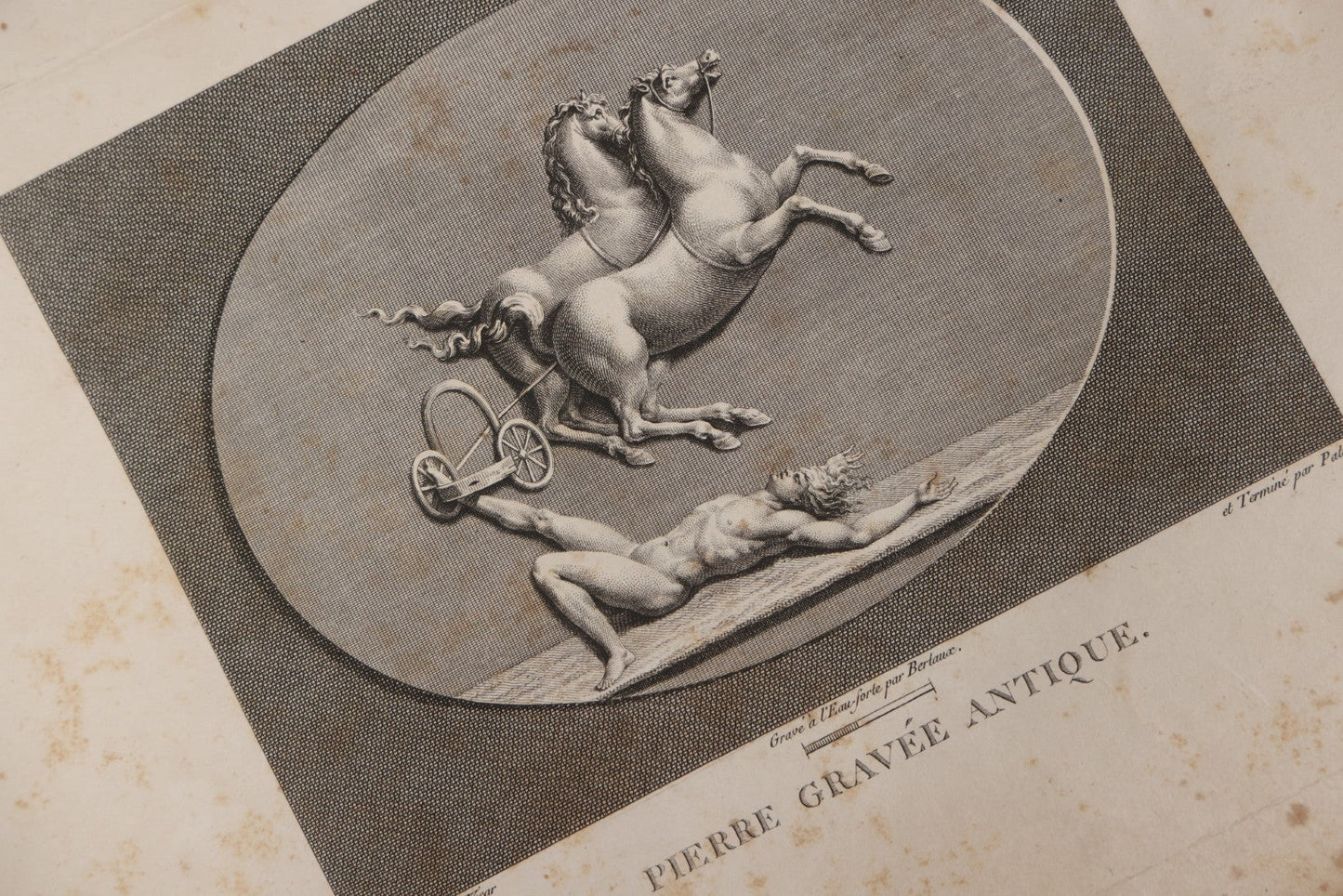 Lot 043 - Antique Oversized Art Book “Tableaux, Statues, Bas-Reliefs Et Camées De La Galerie De Florence Et Du Palais Pitti” (Paintings, Statues, Bas-Reliefs And Cameos From The Gallery Of Florence And The Pitti Palace), Published By Lacombe, Paris, 1789