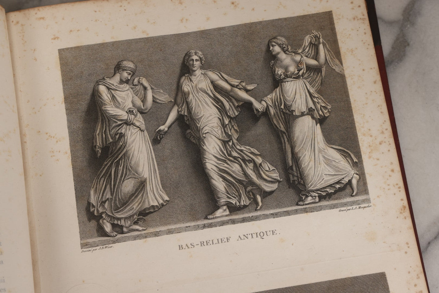 Lot 043 - Antique Oversized Art Book “Tableaux, Statues, Bas-Reliefs Et Camées De La Galerie De Florence Et Du Palais Pitti” (Paintings, Statues, Bas-Reliefs And Cameos From The Gallery Of Florence And The Pitti Palace), Published By Lacombe, Paris, 1789