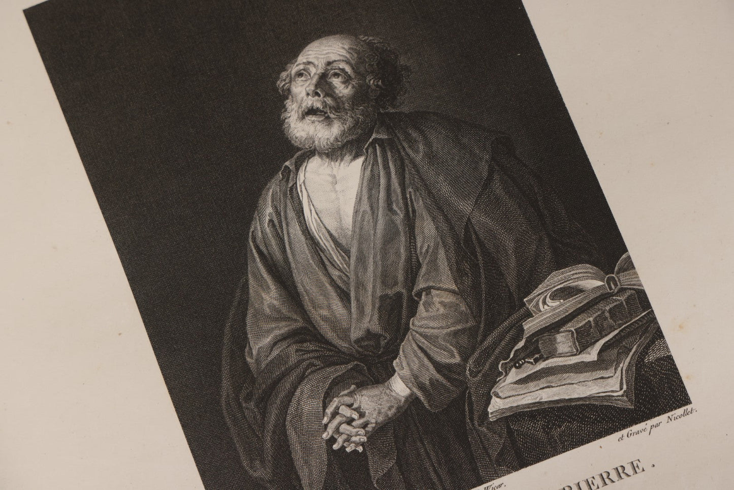 Lot 043 - Antique Oversized Art Book “Tableaux, Statues, Bas-Reliefs Et Camées De La Galerie De Florence Et Du Palais Pitti” (Paintings, Statues, Bas-Reliefs And Cameos From The Gallery Of Florence And The Pitti Palace), Published By Lacombe, Paris, 1789