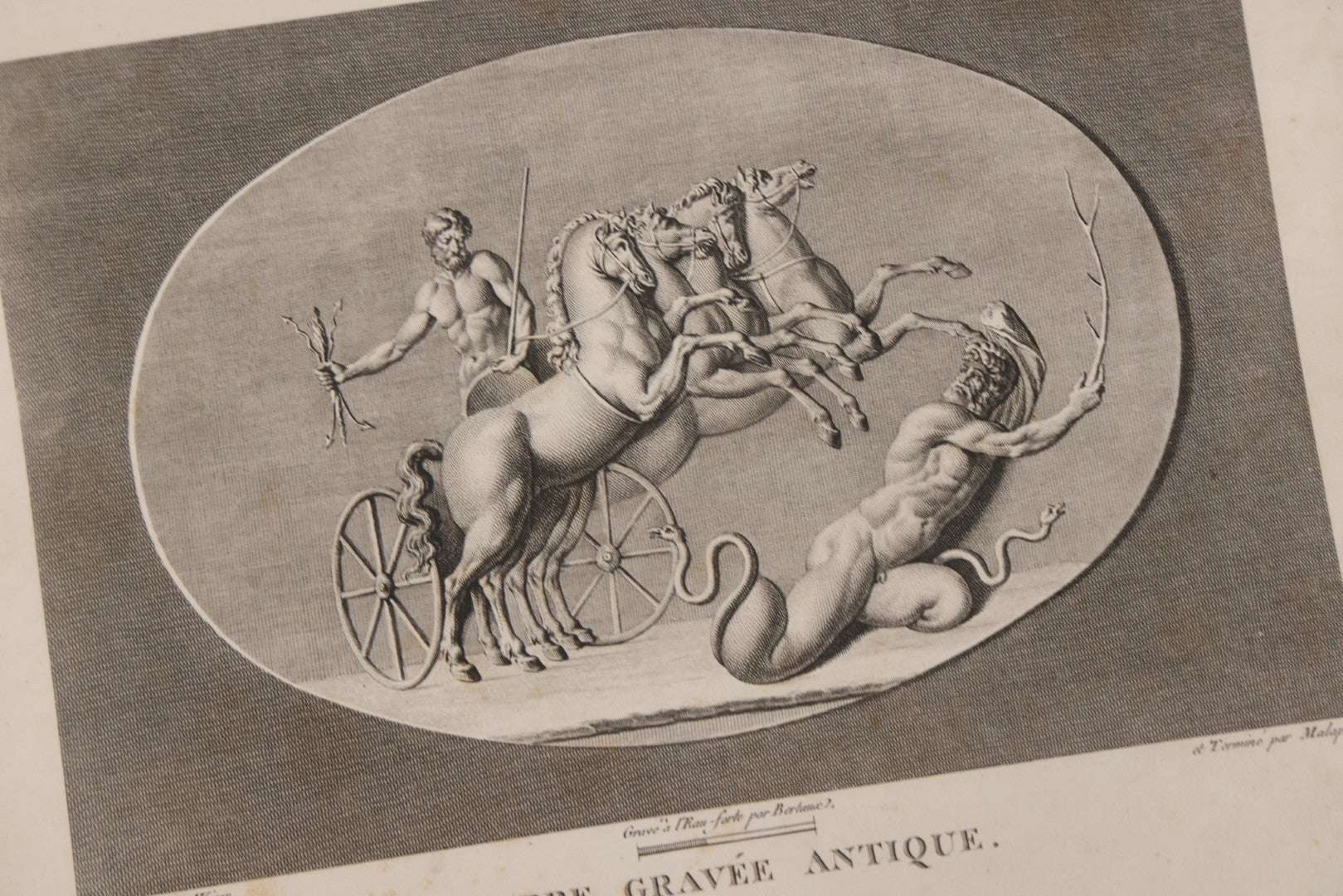 Lot 043 - Antique Oversized Art Book “Tableaux, Statues, Bas-Reliefs Et Camées De La Galerie De Florence Et Du Palais Pitti” (Paintings, Statues, Bas-Reliefs And Cameos From The Gallery Of Florence And The Pitti Palace), Published By Lacombe, Paris, 1789