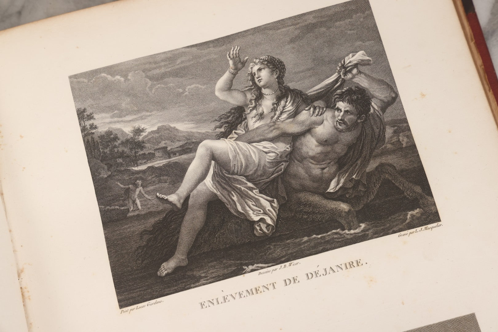 Lot 043 - Antique Oversized Art Book “Tableaux, Statues, Bas-Reliefs Et Camées De La Galerie De Florence Et Du Palais Pitti” (Paintings, Statues, Bas-Reliefs And Cameos From The Gallery Of Florence And The Pitti Palace), Published By Lacombe, Paris, 1789