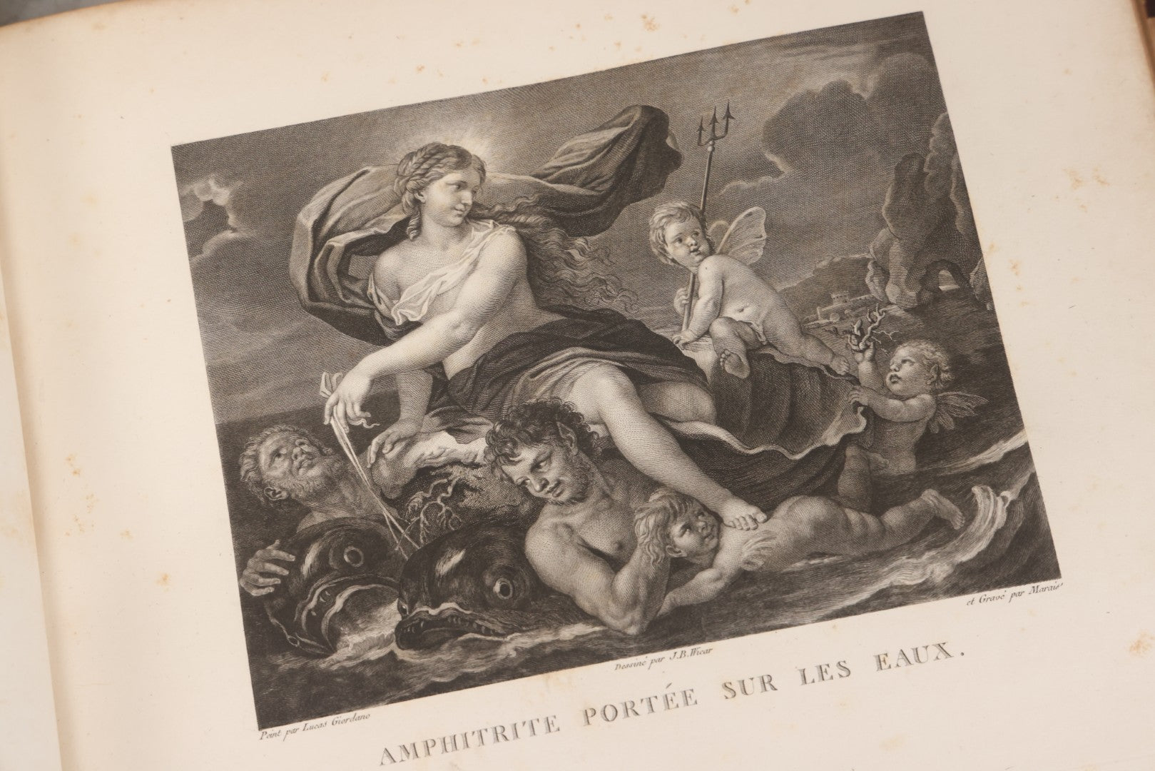 Lot 043 - Antique Oversized Art Book “Tableaux, Statues, Bas-Reliefs Et Camées De La Galerie De Florence Et Du Palais Pitti” (Paintings, Statues, Bas-Reliefs And Cameos From The Gallery Of Florence And The Pitti Palace), Published By Lacombe, Paris, 1789